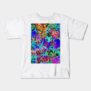 Crazy Bright Rainbow Garden Kids T-Shirt